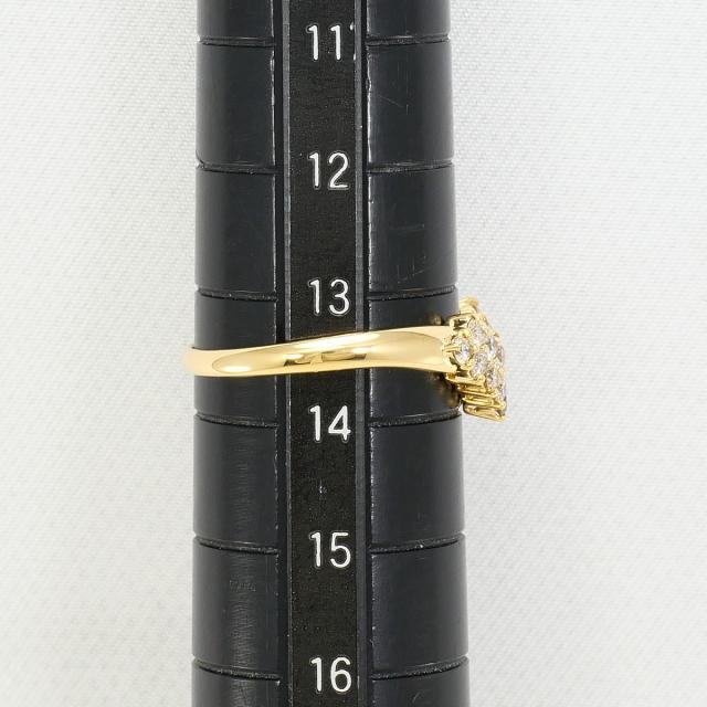 K18 18金 YG イエローゴールド リング・指輪 13.5号 ブラウンダイヤ 0.50ct 総重量約1.6g 中古ジュエリー_6
