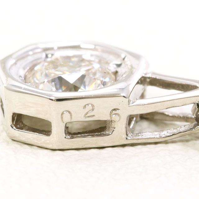 PT850 プラチナ ネックレス ダイヤ 0.26ct I1 鑑定書 総重量約3.1g 約40cm 中古ジュエリー_3
