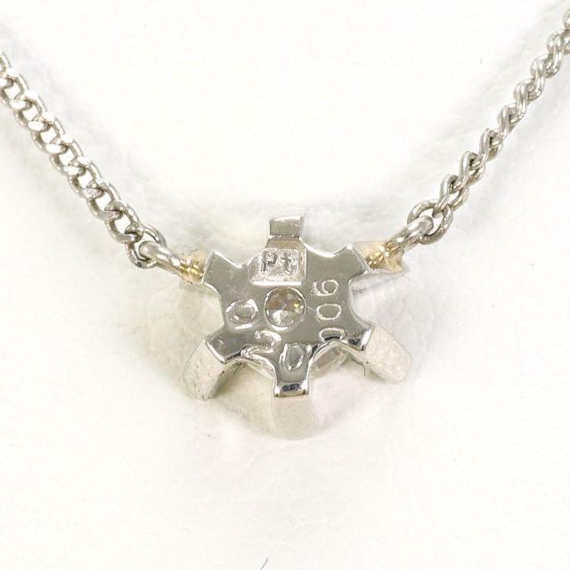 PT プラチナ PT850 プラチナ ネックレス ダイヤ 0.20ct SI2 鑑定書 総重量約2.8g 約40cm 中古ジュエリー_2