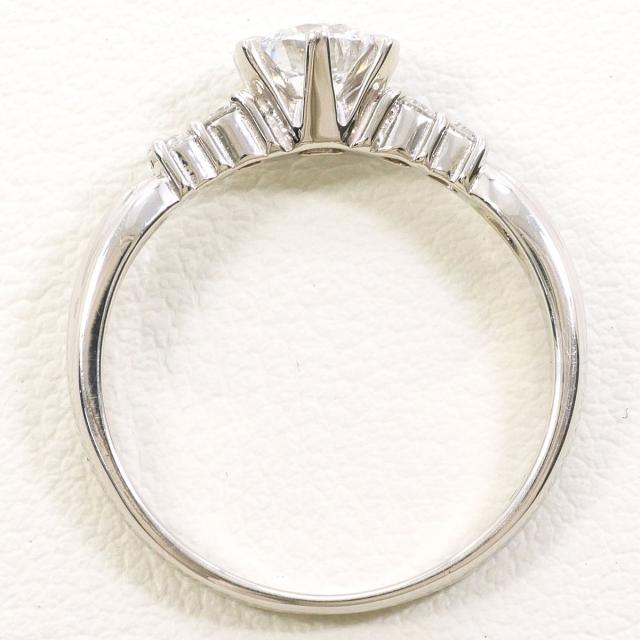 PT900 プラチナ リング・指輪 14号 ダイヤ 0.507ct ダイヤ 0.13ct VS1 鑑定書 総重量約4.2g 中古ジュエリー_2