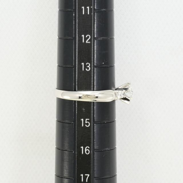 PT900 プラチナ リング・指輪 14号 ダイヤ 0.507ct ダイヤ 0.13ct VS1 鑑定書 総重量約4.2g 中古ジュエリー_7