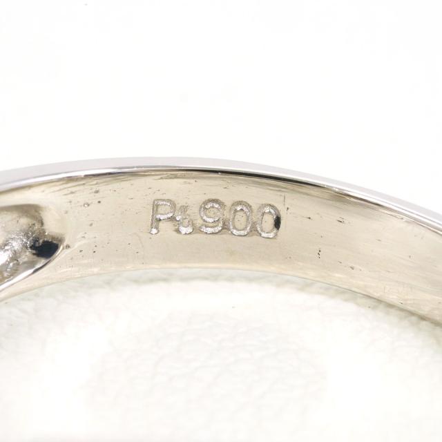 PT900 プラチナ K18 18金 YG イエローゴールド リング・指輪 14号 ダイヤ 0.31ct 鑑別書 総重量約4.5g 中古ジュエリー_4