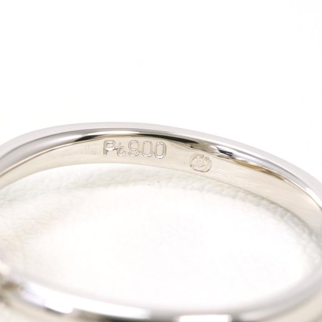 PT900 プラチナ リング・指輪 9号 パール ダイヤ 0.06 ct 総重量約4.3g 中古ジュエリー_3
