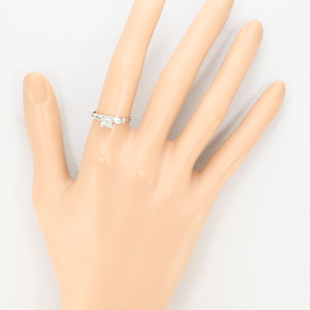 PT プラチナ リング・指輪 11号 ダイヤ 0.16 ct 総重量約2.9g 中古ジュエリー_4