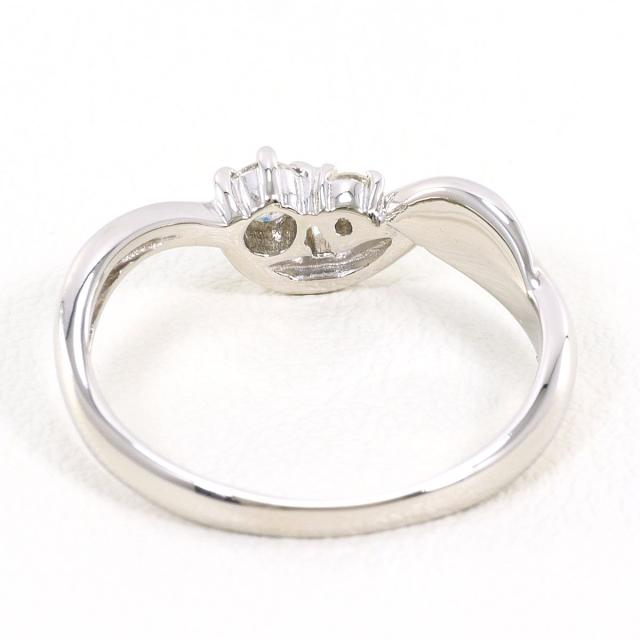 PT900 プラチナ リング・指輪 9号 ダイヤ 0.12 ct 総重量約2.7g 中古ジュエリー_2