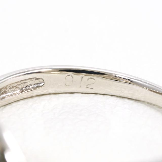 PT900 プラチナ リング・指輪 9号 ダイヤ 0.12 ct 総重量約2.7g 中古ジュエリー_4
