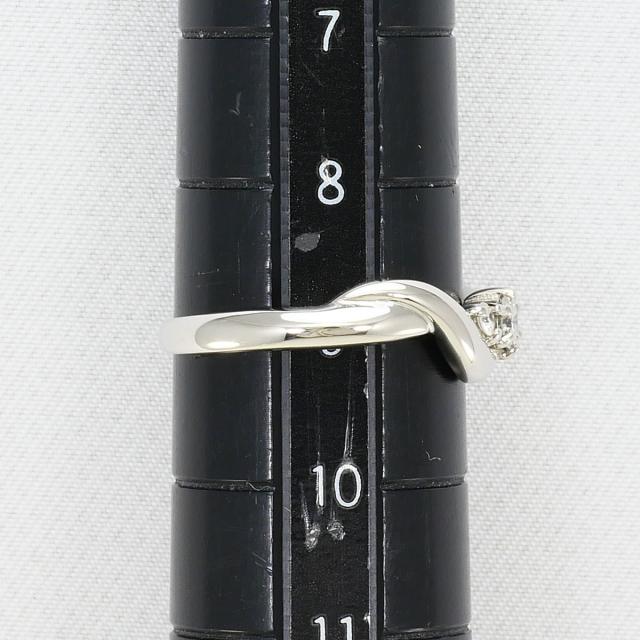 PT900 プラチナ リング・指輪 9号 ダイヤ 0.12 ct 総重量約2.7g 中古ジュエリー_6