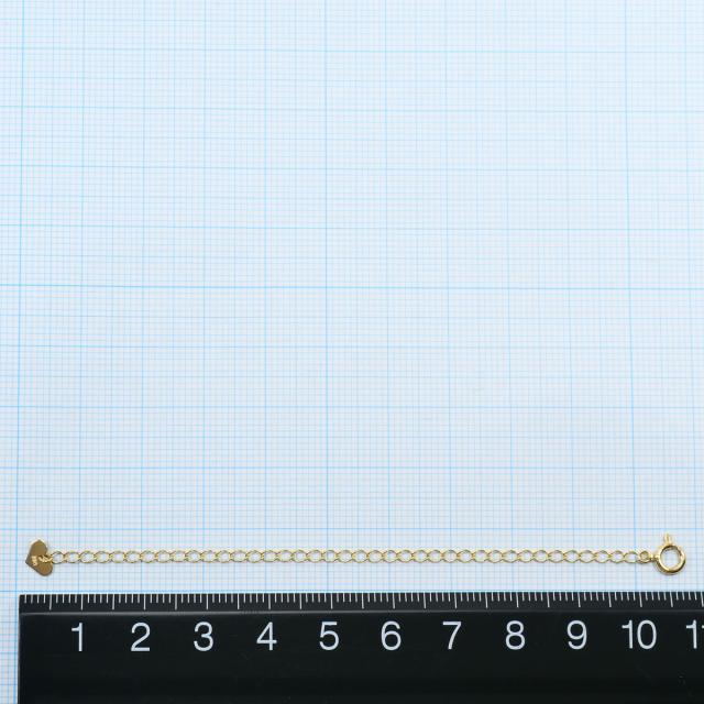 K18 18金 YG イエローゴールド アジャスター 総重量約0.6g 約10cm ユニセックス 【中古】_3
