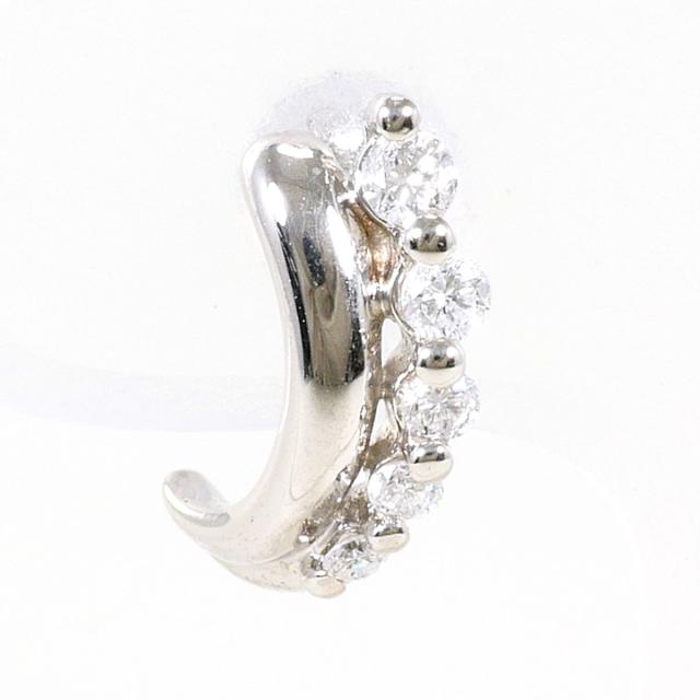 PT プラチナ ピアス(片耳) ダイヤ 0.1ct 総重量約1.1g レディース 【中古】