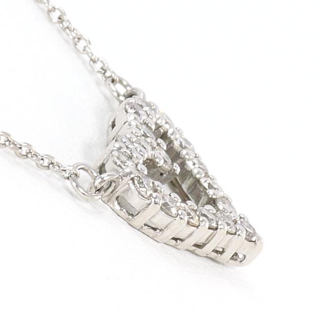 PT850 プラチナ ネックレス ダイヤ 0.30ct 総重量約2.5g 約43cm 中古ジュエリー_1