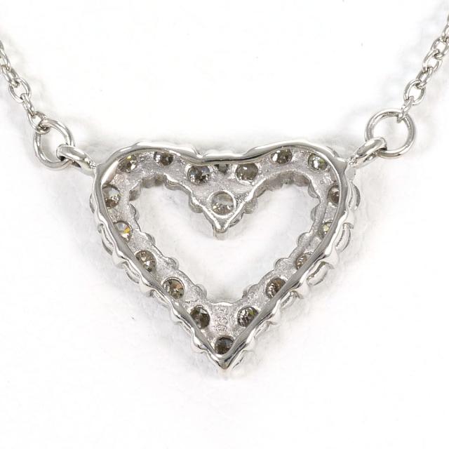 PT850 プラチナ ネックレス ダイヤ 0.30ct 総重量約2.5g 約43cm 中古ジュエリー_2