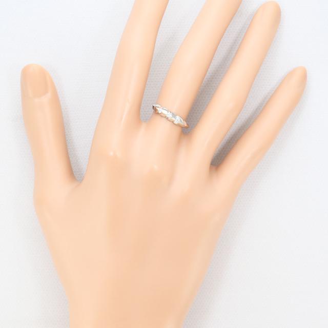 PT900 プラチナ リング・指輪 9号 ダイヤ 0.08ct 総重量約2.8g 中古ジュエリー_4