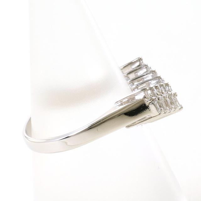 PT900 プラチナ リング・指輪 10号 ダイヤ 0.34ct 総重量約3.8g 中古 
