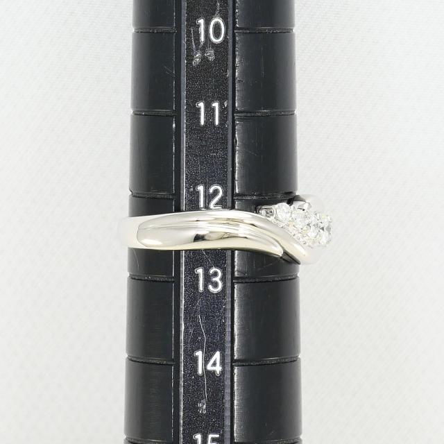 PT900 プラチナ リング・指輪 12.5号 ダイヤ 0.30ct カード鑑別書 総重量約3.7g 中古ジュエリー_7