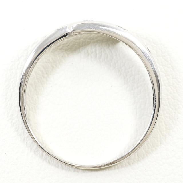 K18 18金 WG ホワイトゴールド リング・指輪 15号 ダイヤ 0.10ct 総重量約1.7g 中古ジュエリー_1