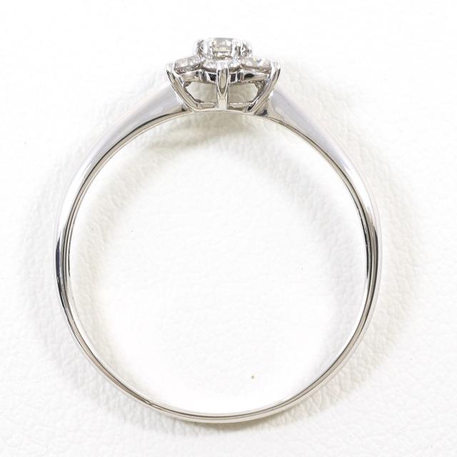 K14 14金 WG ホワイトゴールド リング・指輪 20号 ダイヤ 0.50ct 総重量約1.5g 中古ジュエリー_1