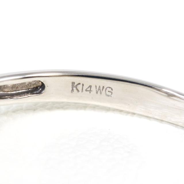 K14 14金 WG ホワイトゴールド リング・指輪 20号 ダイヤ 0.50ct 総重量約1.5g 中古ジュエリー_3