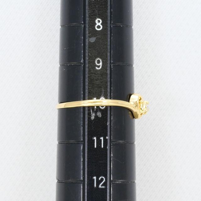 K18 18金 YG イエローゴールド リング・指輪 10号 ダイヤ 総重量約1.0g 中古ジュエリー_5