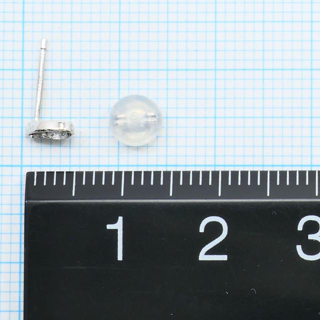 PT900 プラチナ ピアス ダイヤ 0.05ct 総重量約0.5g 中古ジュエリー_2