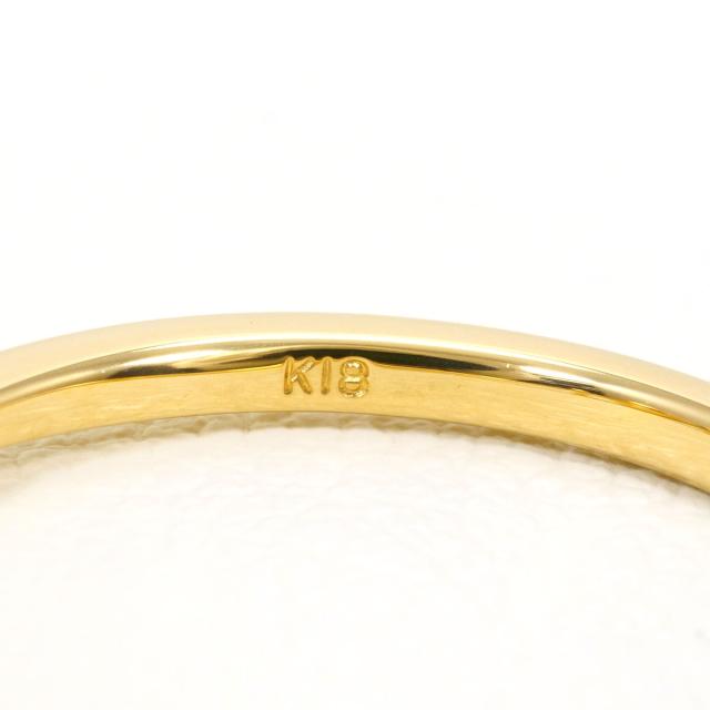 K18 18金 YG イエローゴールド リング・指輪 9号 ダイヤ 0.15ct 総重量約1.6g 中古ジュエリー_3