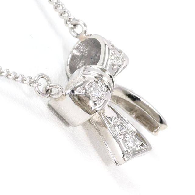 PT プラチナ PT850 プラチナ ネックレス ダイヤ 0.08 ct 鑑別書 総重量約5.3g 約40cm 中古ジュエリー_1