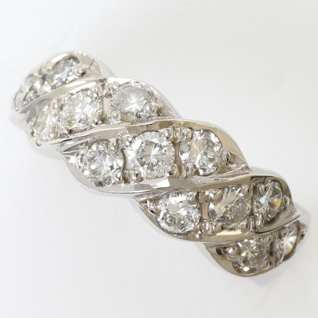 【通常価格より15%OFF】PT900 プラチナ リング・指輪 13号 ダイヤ 1.00 ct 鑑別書 総重量約8.9g 中古ジュエリー 105,400円