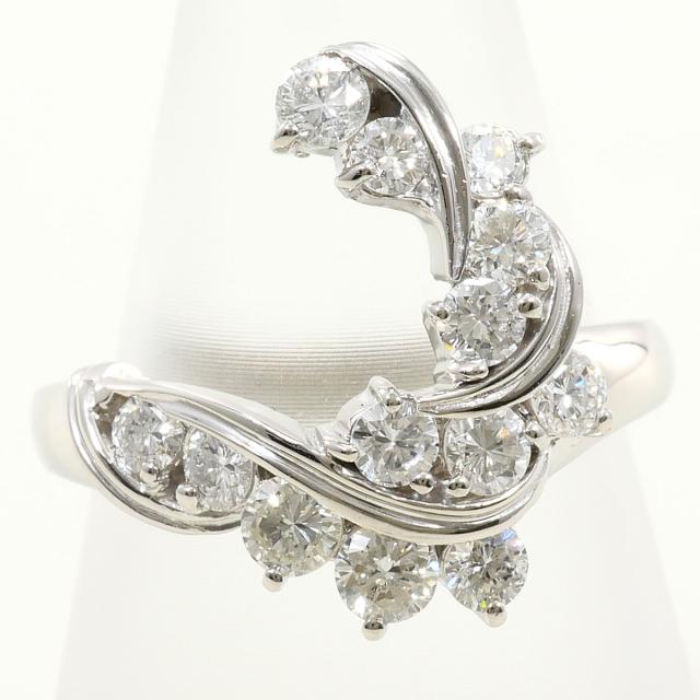【通常価格より15%OFF】PT900 プラチナ リング・指輪 13.5号 ダイヤ 1.04 ct 鑑別書 総重量約8.3g 中古ジュエリー