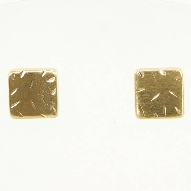 K10 10金 YG 黄色ゴールド ピアス 総掛け目約0.5g 宝飾品 中古