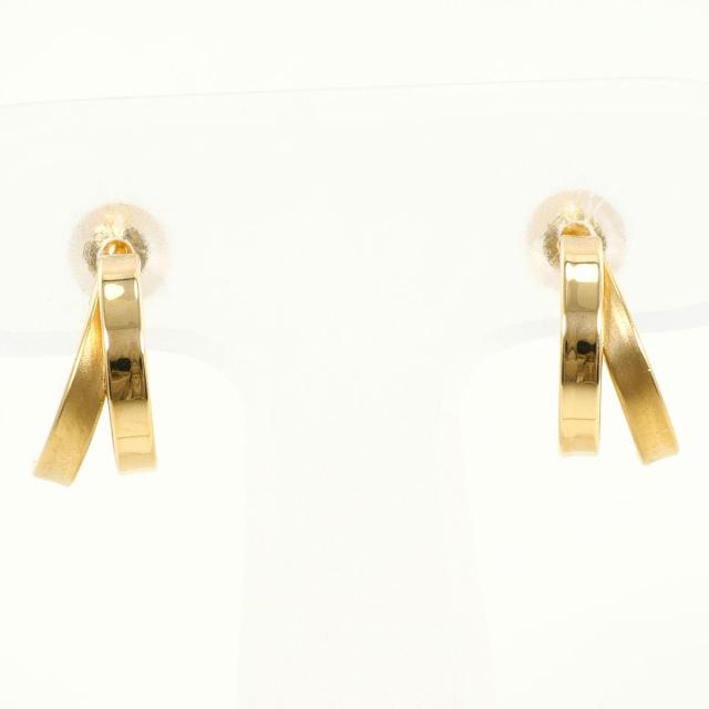 K18 18金 YG イエローゴールド ピアス 総重量約0.8g ジュエリー 中古