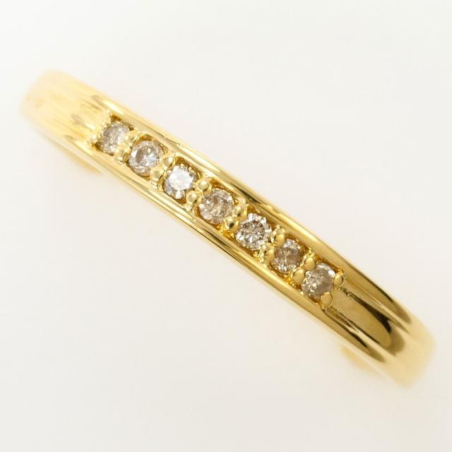 【通常価格より10%OFF】K18 18金 YG イエローゴールド リング・指輪 13号 ダイヤ 0.08ct 総重量約2.3g ジュエリー 中古 48,492円