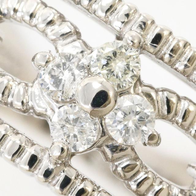 PT900 プラチナ リング・指輪 17号 ダイヤ 0.50 ct 鑑別書 総重量約8.0g ジュエリー 中古_1
