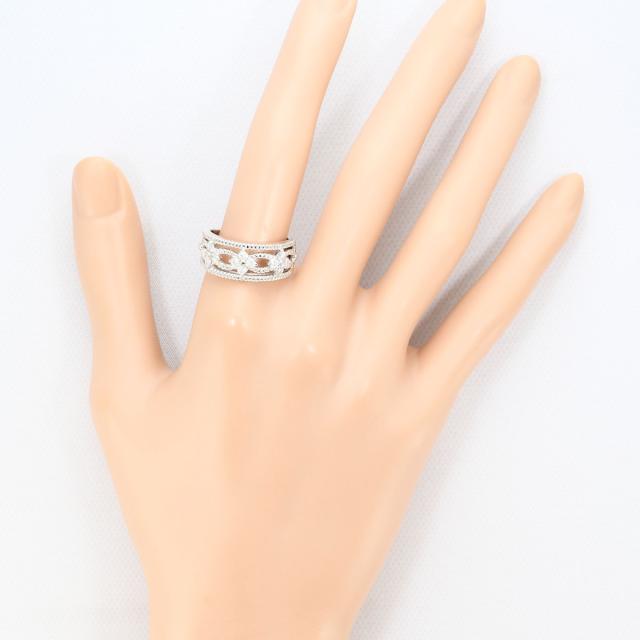 PT900 プラチナ リング・指輪 17号 ダイヤ 0.50 ct 鑑別書 総重量約8.0g ジュエリー 中古_5