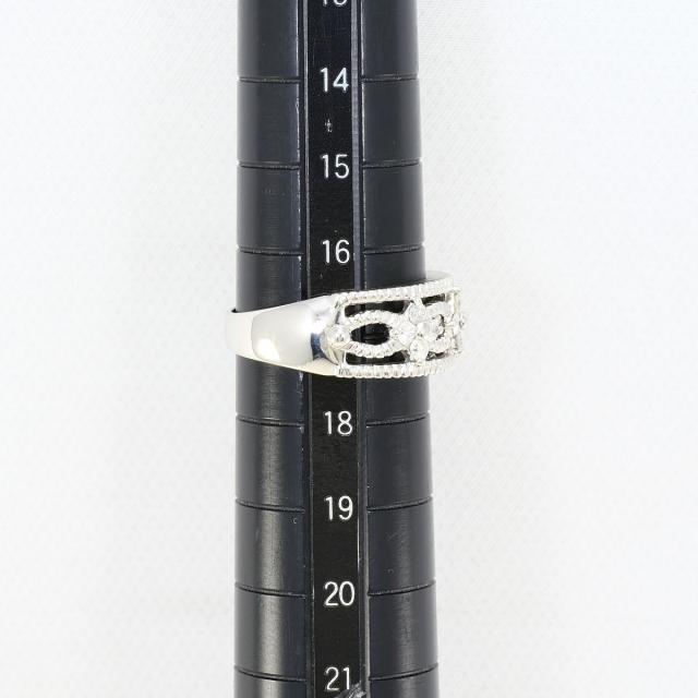 PT900 プラチナ リング・指輪 17号 ダイヤ 0.50 ct 鑑別書 総重量約8.0g ジュエリー 中古_6