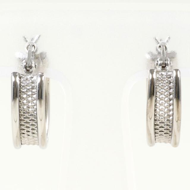K18 18金 WG ホワイトゴールド ピアス 総重量約2.4g ジュエリー 中古