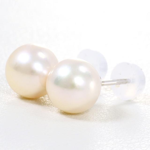 K14 14金 WG ホワイトゴールド ピアス パール 総重量約2.1g ジュエリー 中古