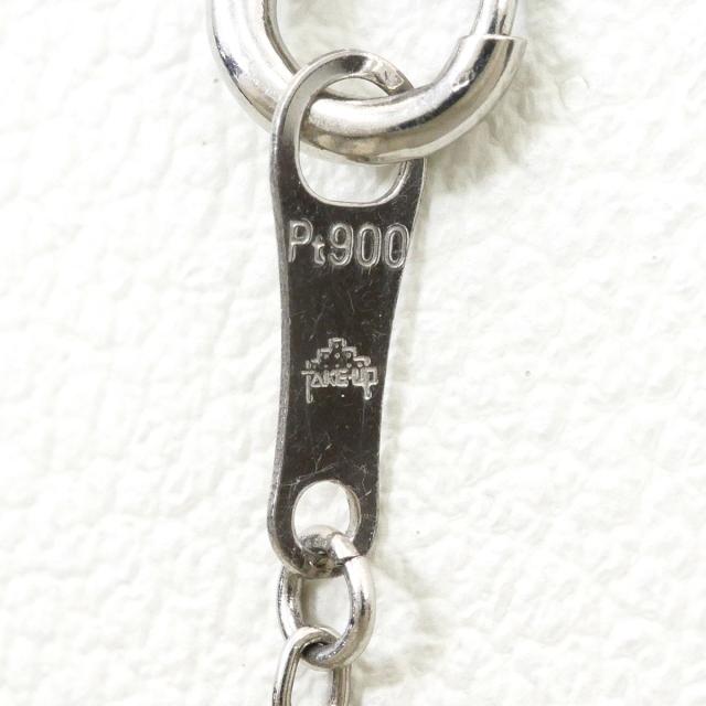 テイクアップ PT900 プラチナ ネックレス ダイヤ 0.09ct 総重量約1.6g 約40cm ジュエリー 中古_3