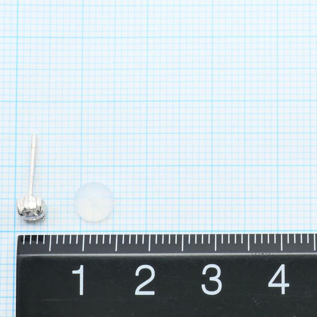 K14 14金 WG ホワイトゴールド ピアス ジルコニア 総重量約0.7g ジュエリー 中古_2
