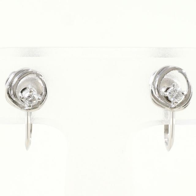 Pm850 プラチナ イヤリング ダイヤ 0.10ct 総重量約2.2g ジュエリー 中古