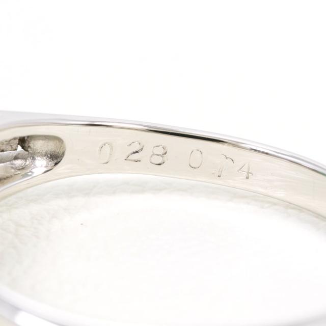 PT900 プラチナ リング・指輪 11号 エメラルド 0.28ct ダイヤ 0.14ct 総重量約3.7g ジュエリー 中古_3