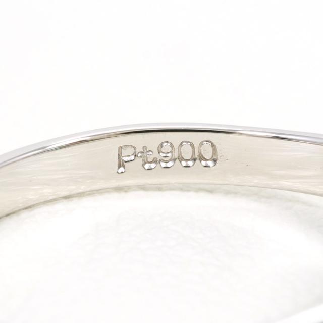 PT900 プラチナ リング・指輪 11号 エメラルド 0.28ct ダイヤ 0.14ct 総重量約3.7g ジュエリー 中古_4
