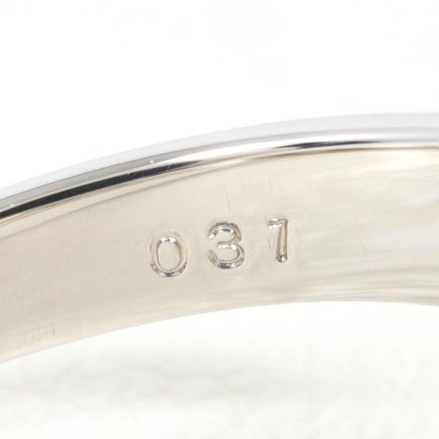PT850 プラチナ リング・指輪 8号 パール ダイヤ 0.31ct 総重量約6.3g ジュエリー 中古_4