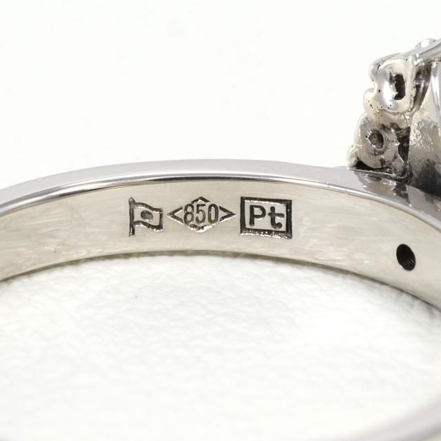 PT850 プラチナ リング・指輪 9.5号 ダイヤ 総重量約3.3g ジュエリー 中古_3