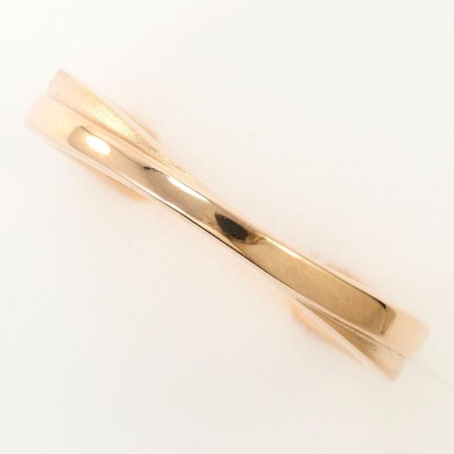 ザ・キッス K10 10金 PG さくら色ゴールド 輪っか・指環 5号 総掛け目約1.5g 宝飾品 中古