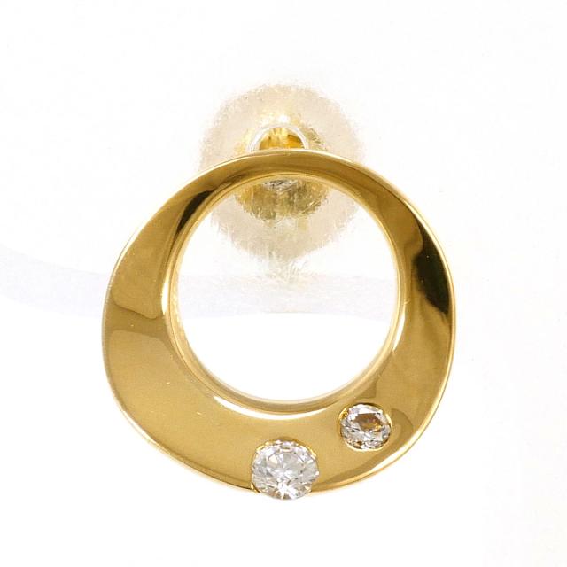スタージュエリー K18 18金 YG イエローゴールド ピアス(片耳) ダイヤ 0.05ct 総重量約0.7g ジュエリー レディース 【中古】