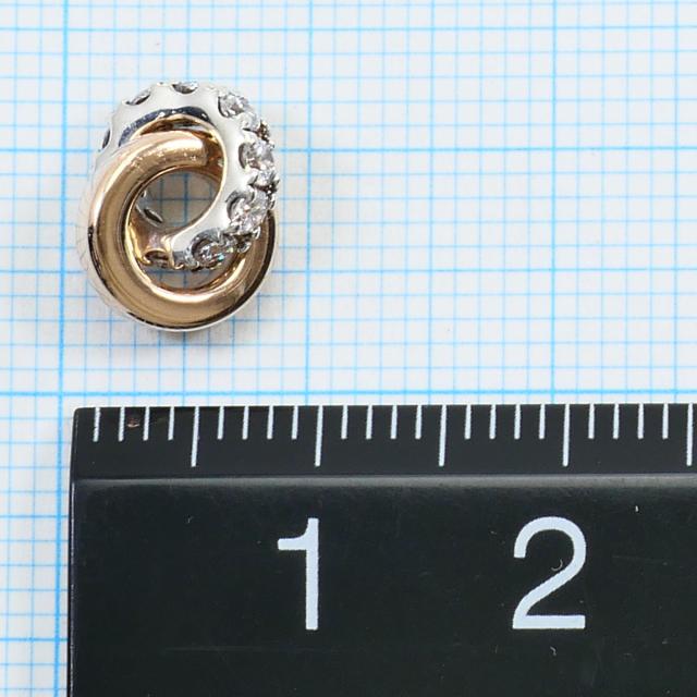 ヨンドシー K10 10金 PG ピンクゴールド シルバー ペンダントトップ ジルコニア 総重量約1.4g ジュエリー 中古_3