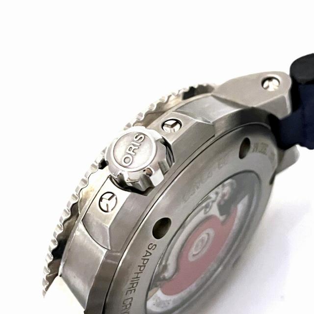 オリス アクイスデイト  腕時計 総重量約78g SS ラバー 自動巻き ブルー文字盤 01 733 7770 4155 07 34 14 40 ユニセックス 【中古】_8