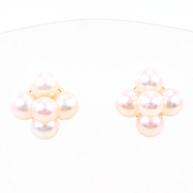 K18 18金 YG イエローゴールド ピアス パール 総重量約1.8g ジュエリー 中古