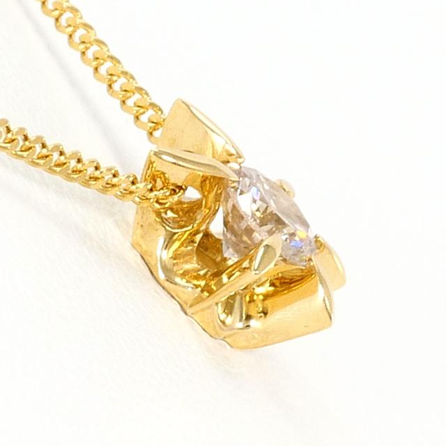 K18 18金 YG イエローゴールド ネックレス ダイヤ 0.19ct 総重量約1.7g 