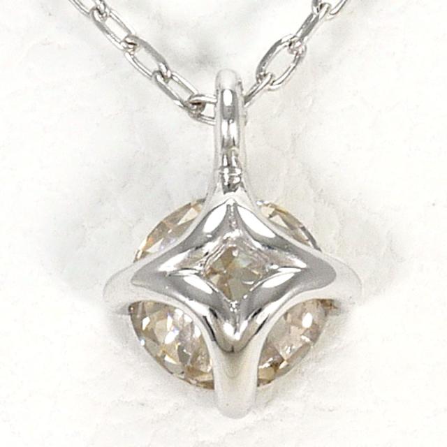 エステール K18 18金 WG ホワイトゴールド ネックレス ダイヤ 0.15ct 総重量約0.8g 約40cm ジュエリー 中古_2