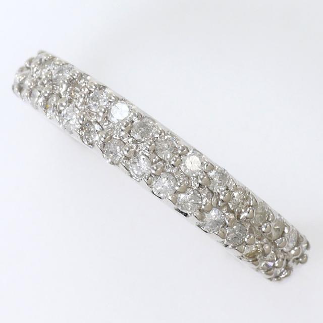 【通常価格より5%OFF】K14 14金 WG ホワイトゴールド リング・指輪 7.5号 ダイヤ 0.30ct 総重量約1.5g ジュエリー 中古 36,927円